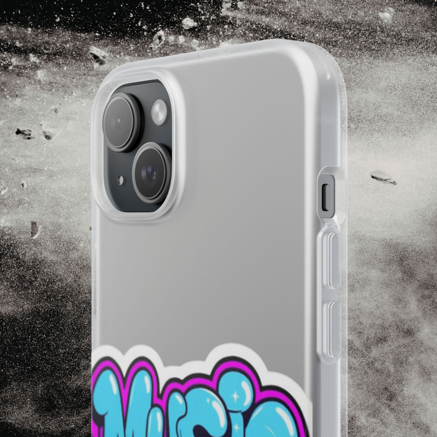 Music Graffiti Phone Case — Trendy Flexible Protective Cover