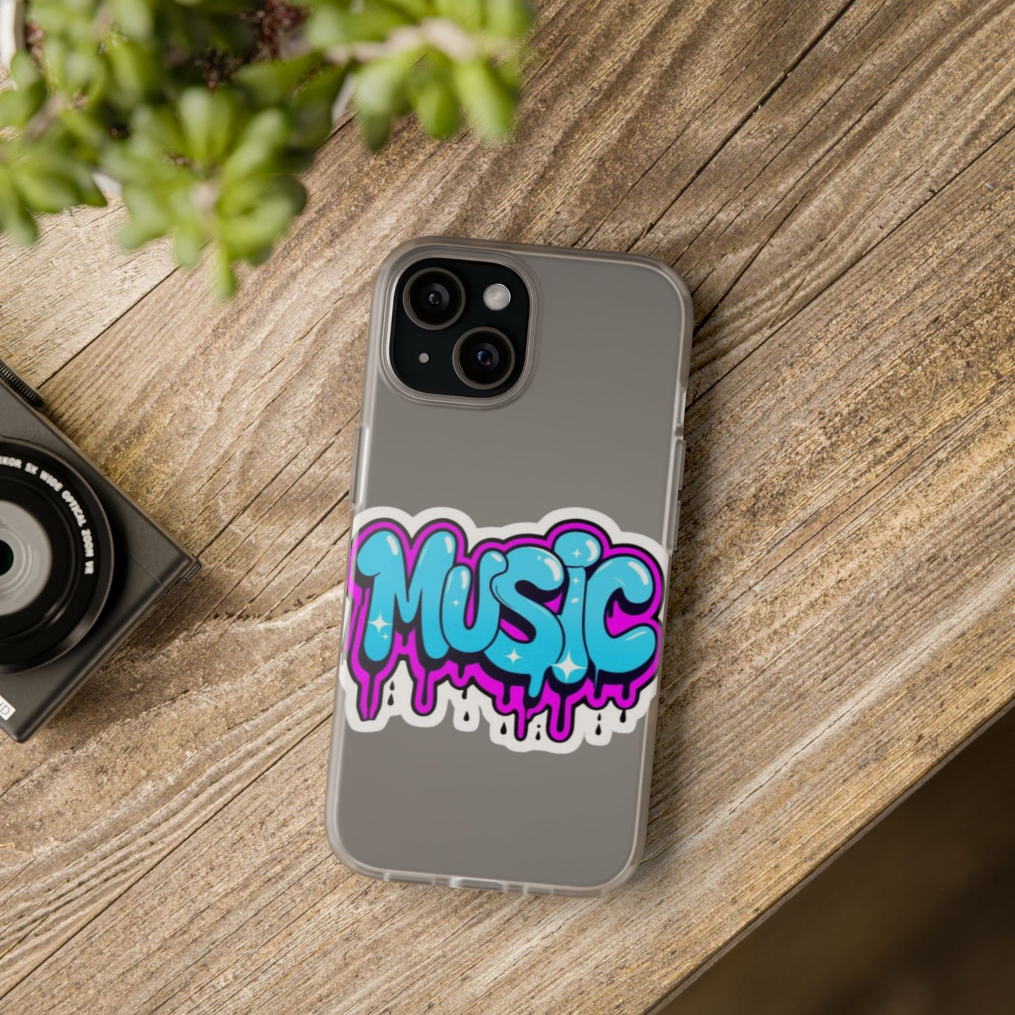 Music Graffiti Phone Case — Trendy Flexible Protective Cover