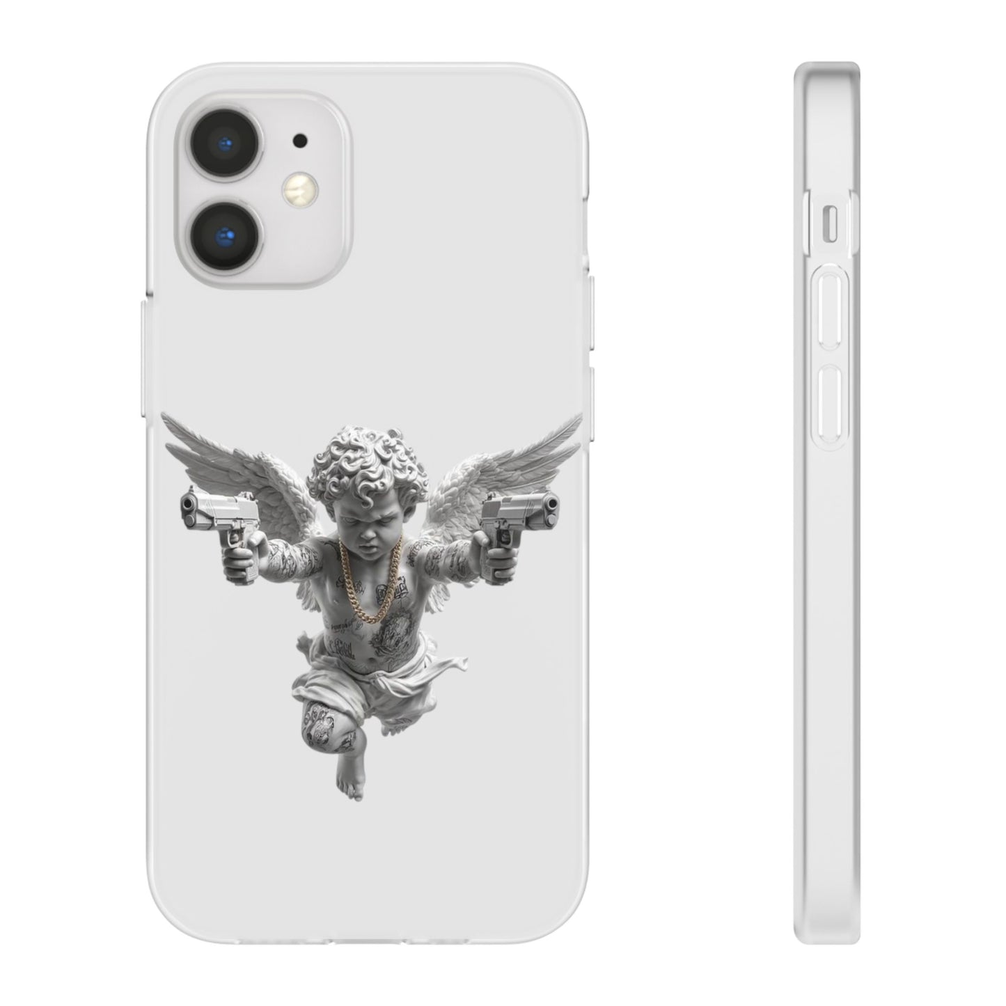 Cherub with Guns Phone Case — Edgy Angel iPhone Case
