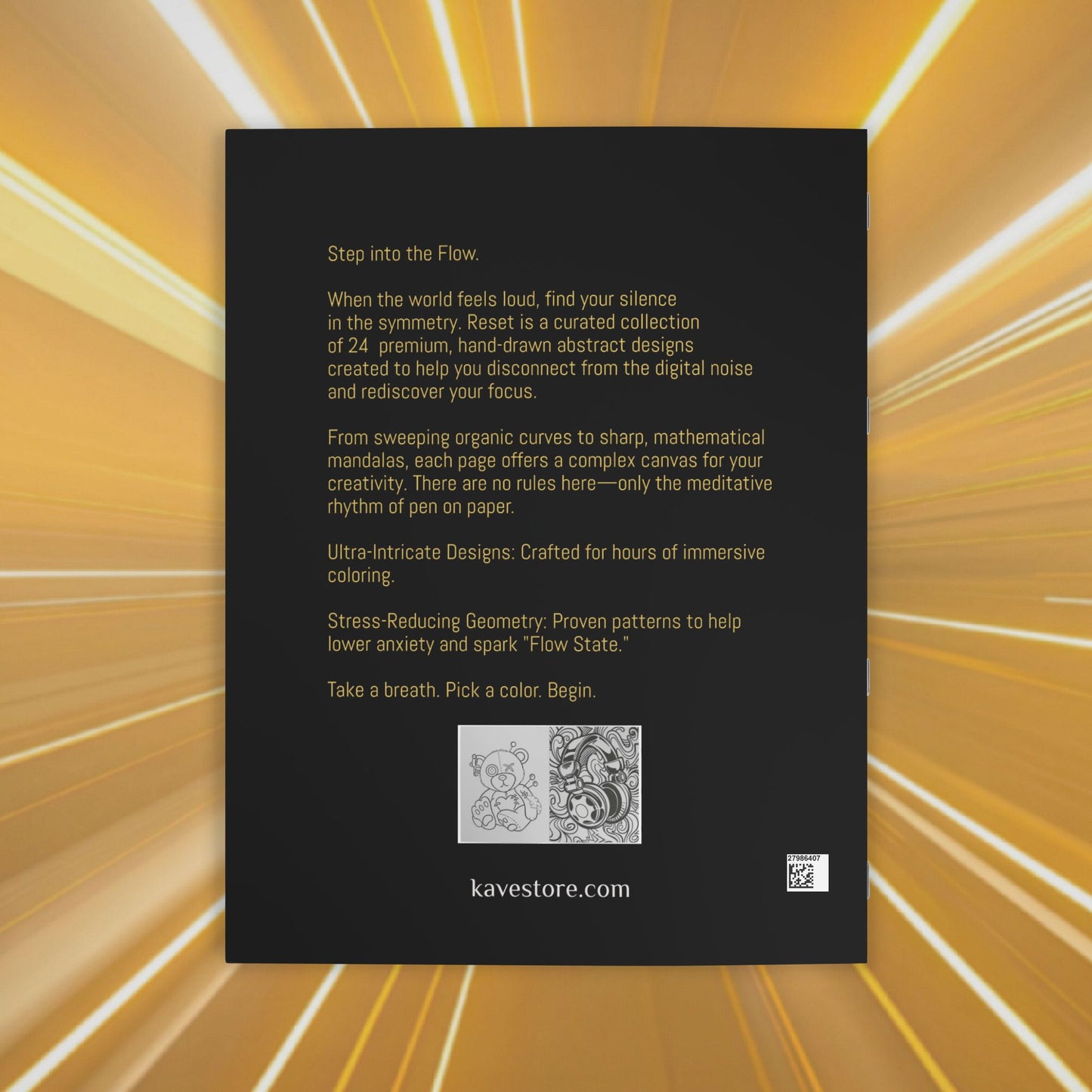 Reset: Premium Adult Coloring Book for Calm, Clarity & Creative Restoration