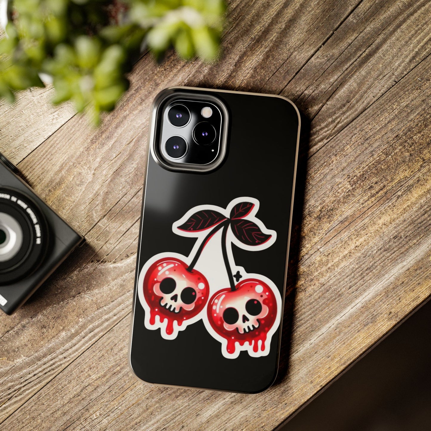 Tough Phone Case — Dripping Skull Cherries Graphic