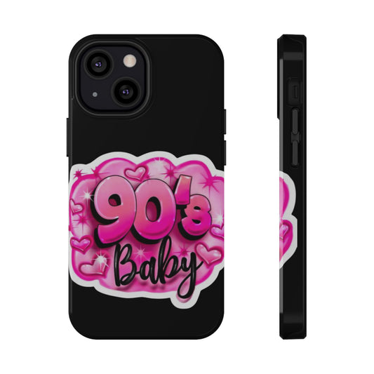Impact-Resistant Case — "90's Baby" Pink Retro Graphic
