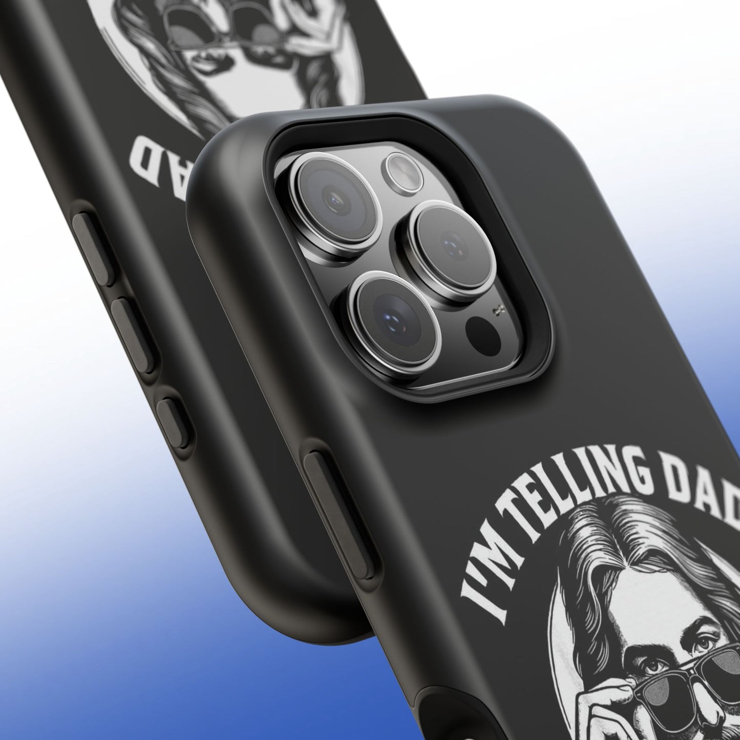 Phone Case — “I’m Telling Dad” Retro Jesus Graphic Impact-Resistant Case