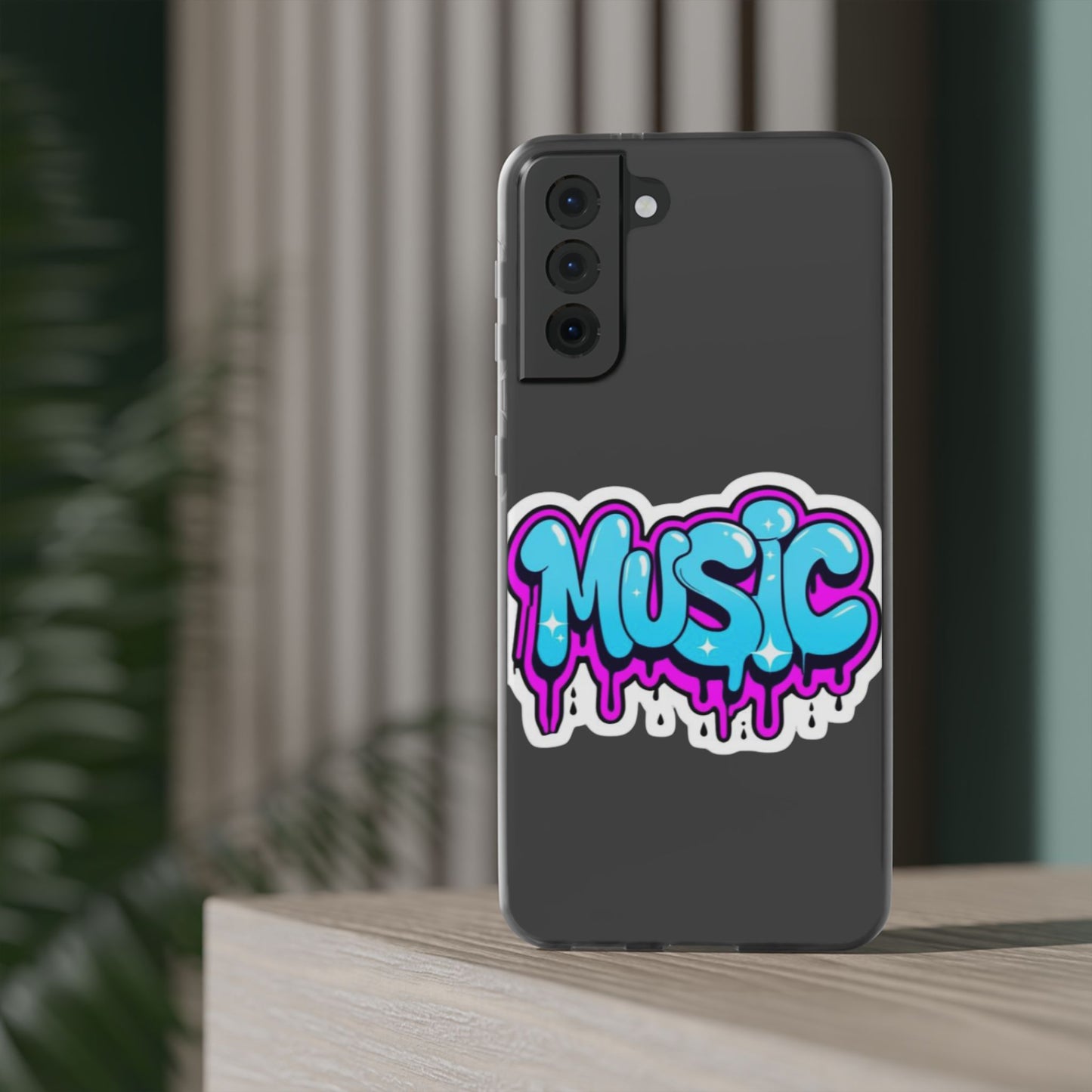 Music Graffiti Phone Case — Trendy Flexible Protective Cover