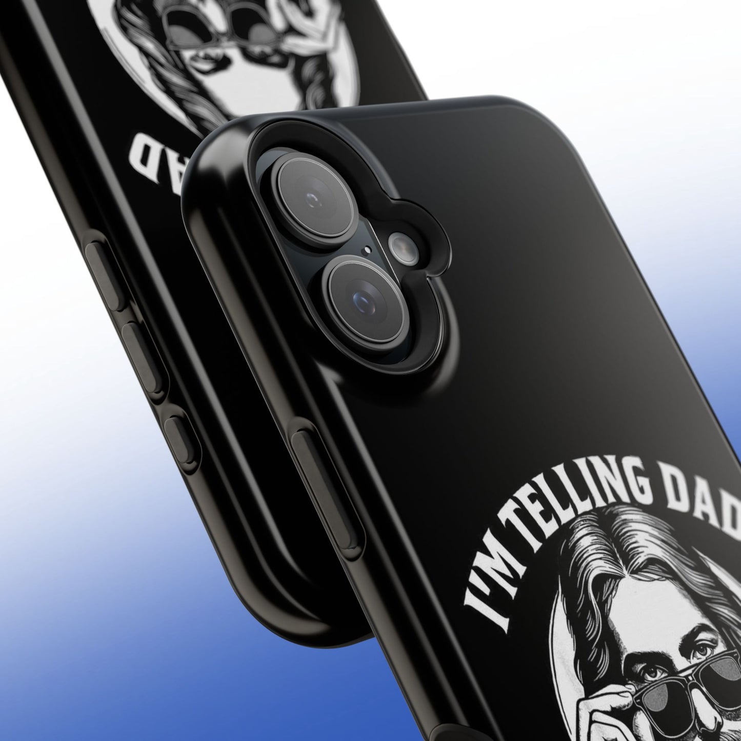 Phone Case — “I’m Telling Dad” Retro Jesus Graphic Impact-Resistant Case