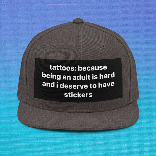 Snapback hat