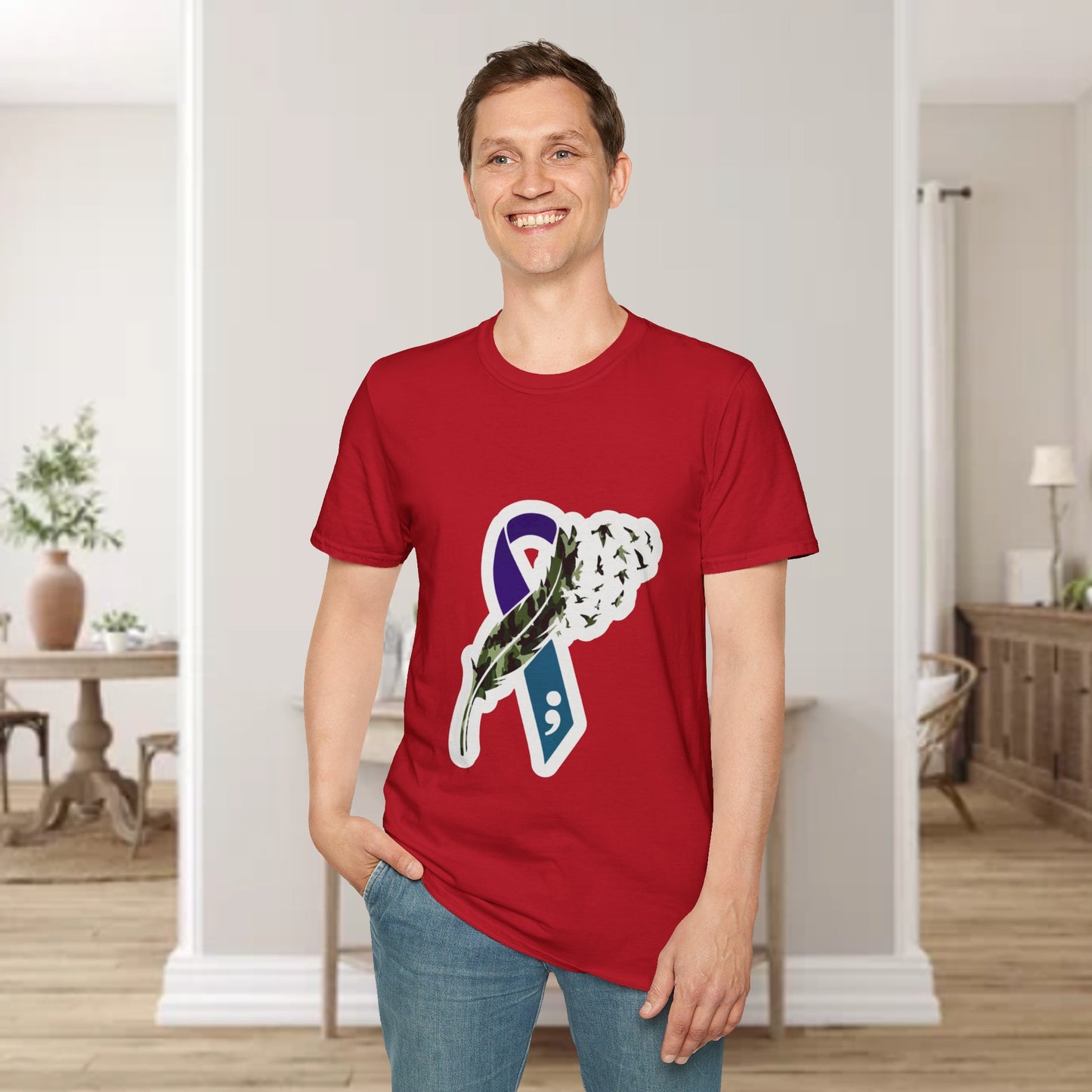 Suicide Awareness Unisex Softstyle T-Shirt (men’s)
