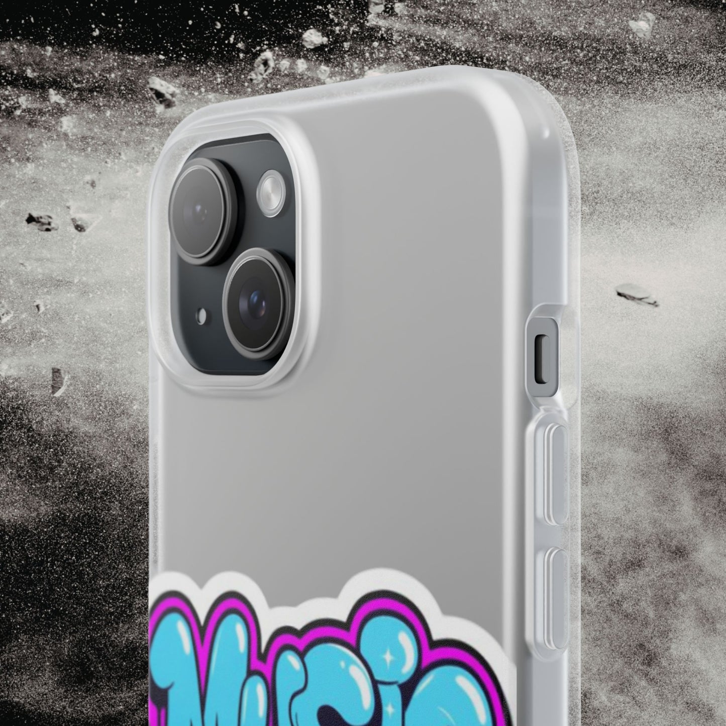 Music Graffiti Phone Case — Trendy Flexible Protective Cover