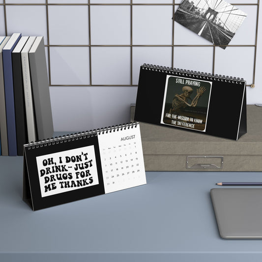 Funny quotes from rehab Desk Calendar 2026 — Humorous Quote Desktop Calendar