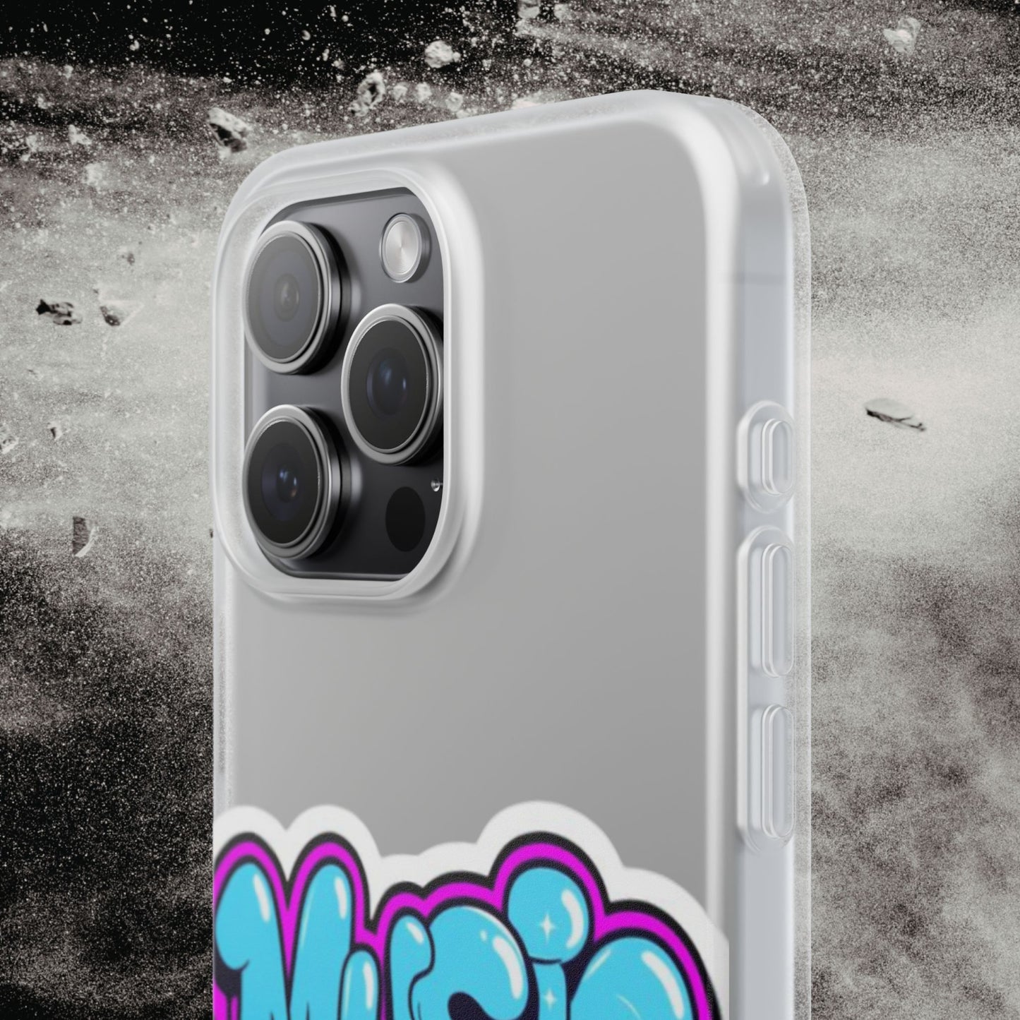 Music Graffiti Phone Case — Trendy Flexible Protective Cover