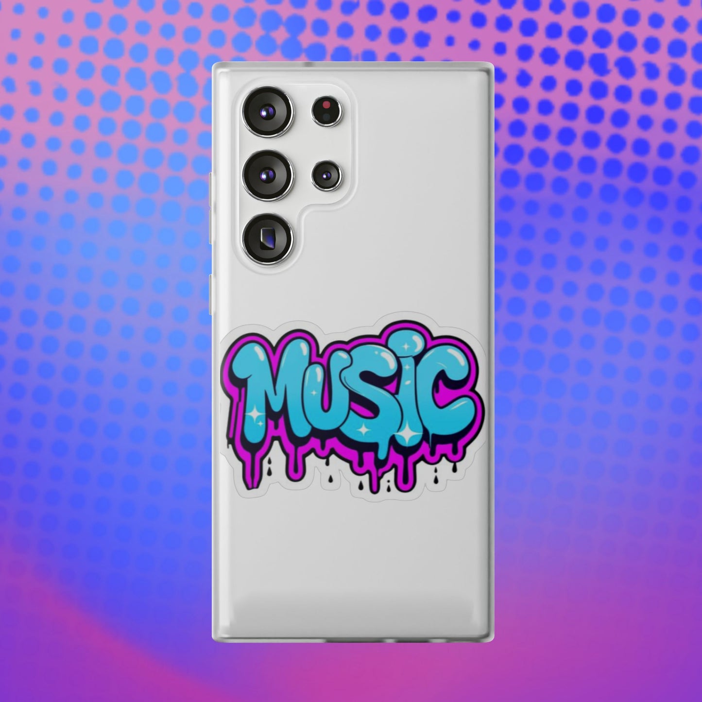 Music Graffiti Phone Case — Trendy Flexible Protective Cover