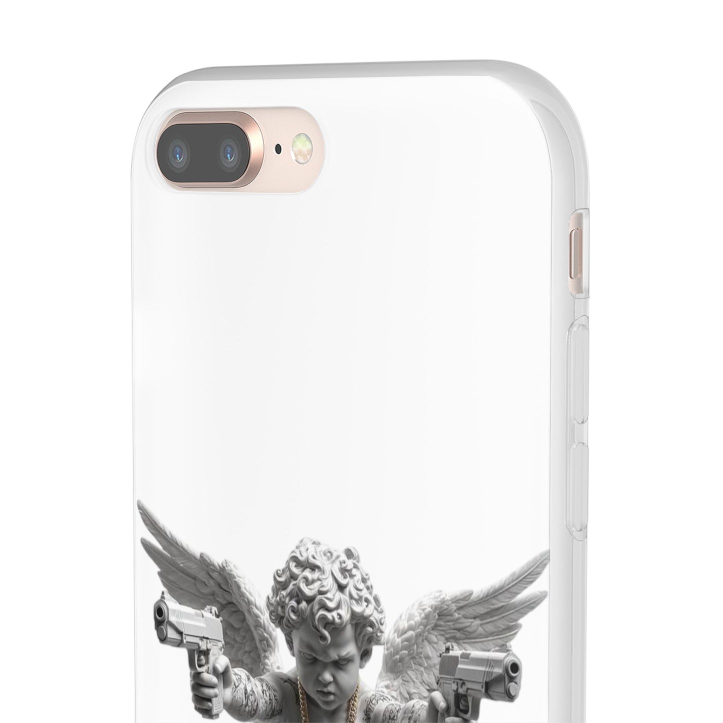 Cherub with Guns Phone Case — Edgy Angel iPhone Case