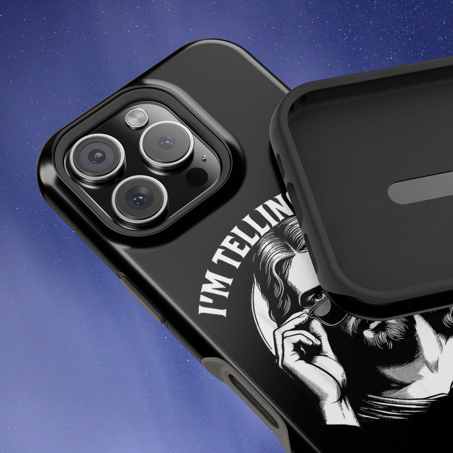 Phone Case — “I’m Telling Dad” Retro Jesus Graphic Impact-Resistant Case