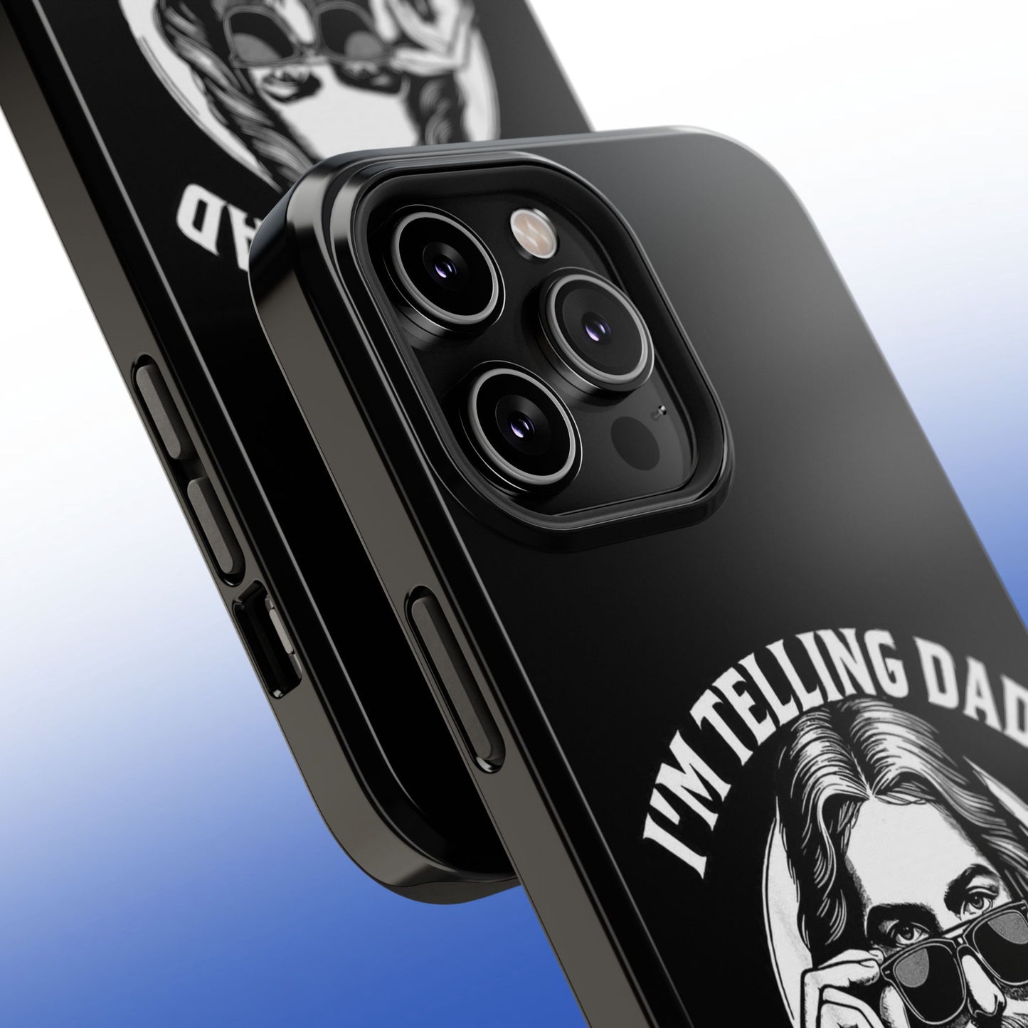 Phone Case — “I’m Telling Dad” Retro Jesus Graphic Impact-Resistant Case