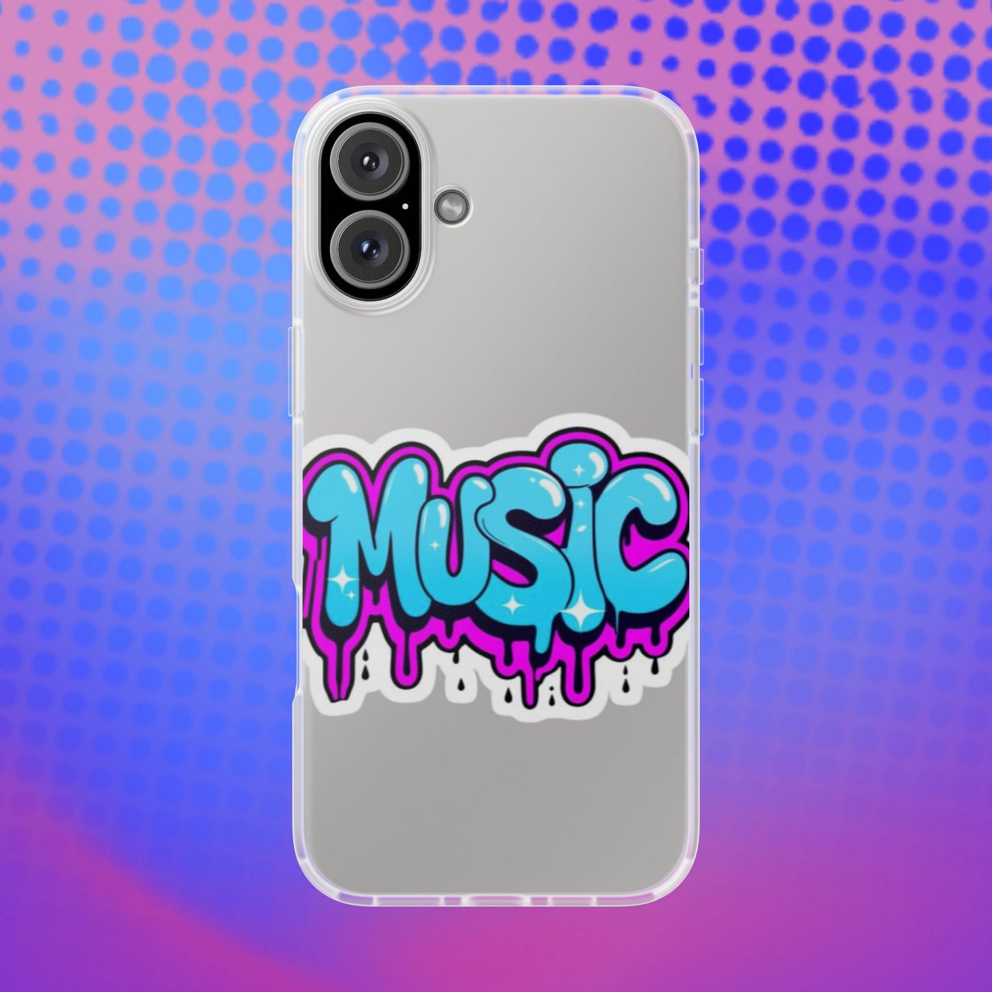 Music Graffiti Phone Case — Trendy Flexible Protective Cover