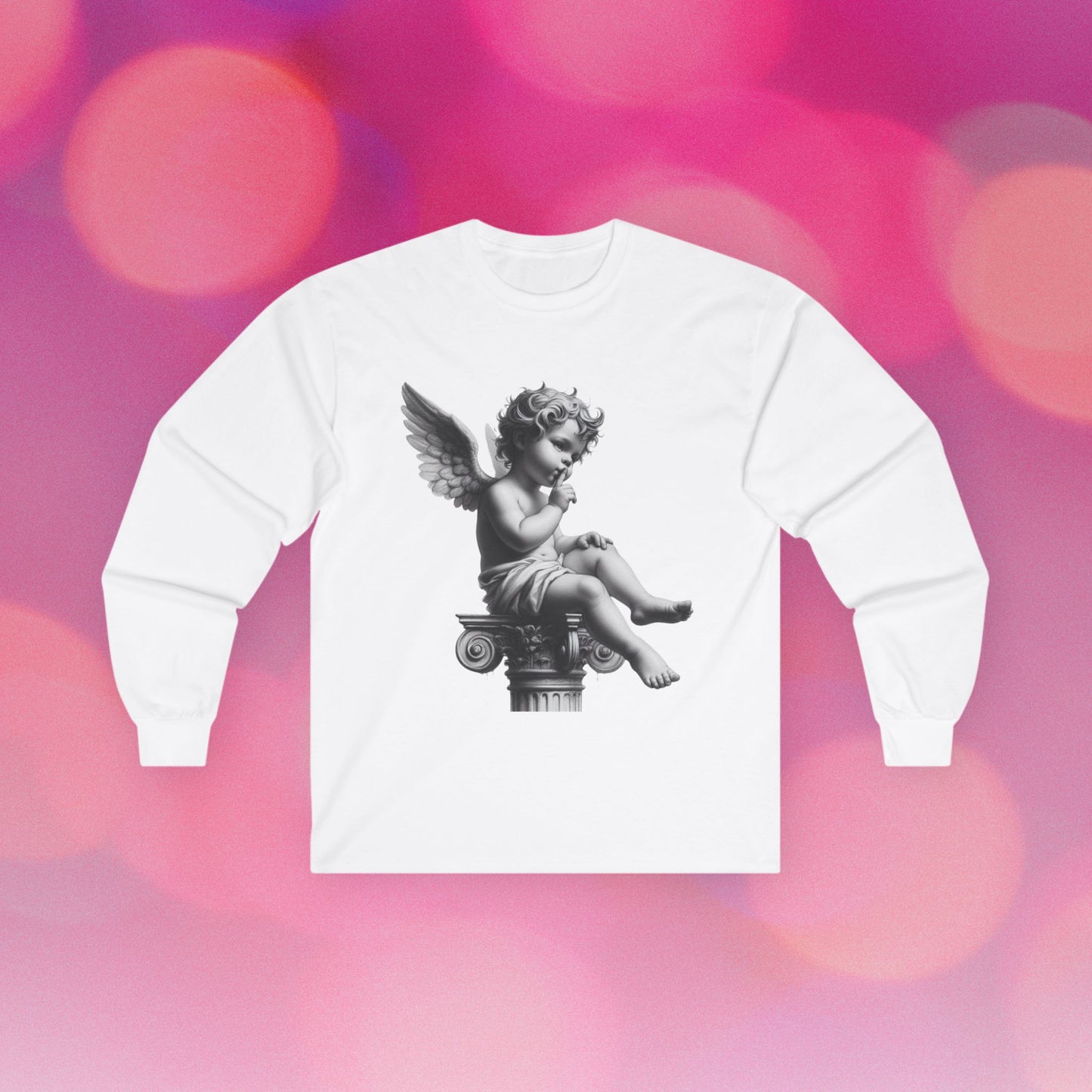 Cherub Angel Graphic Long Sleeve Tee