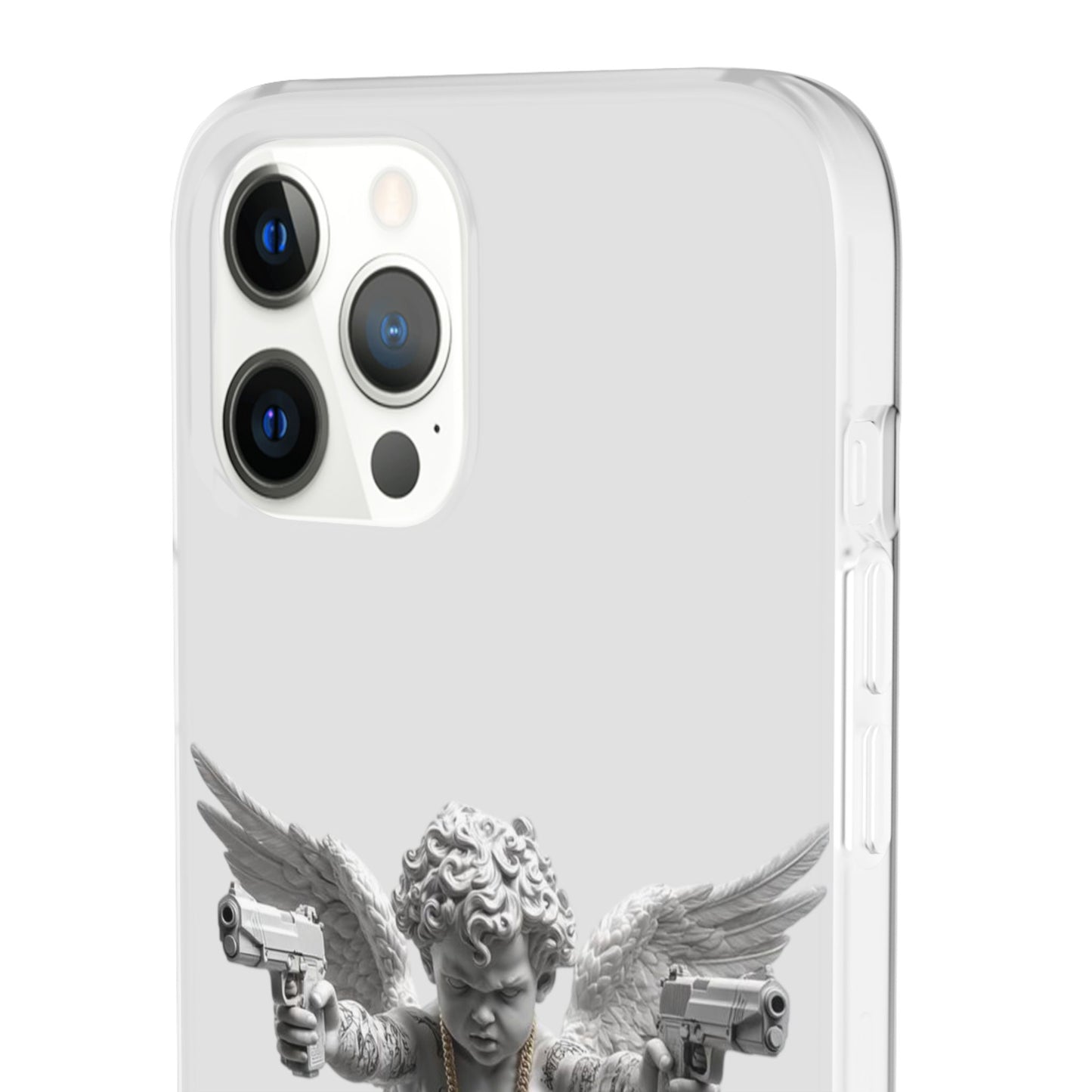 Cherub with Guns Phone Case — Edgy Angel iPhone Case