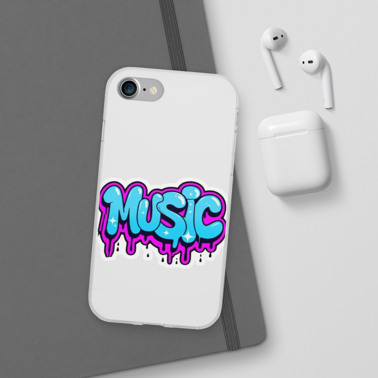 Music Graffiti Phone Case — Trendy Flexible Protective Cover