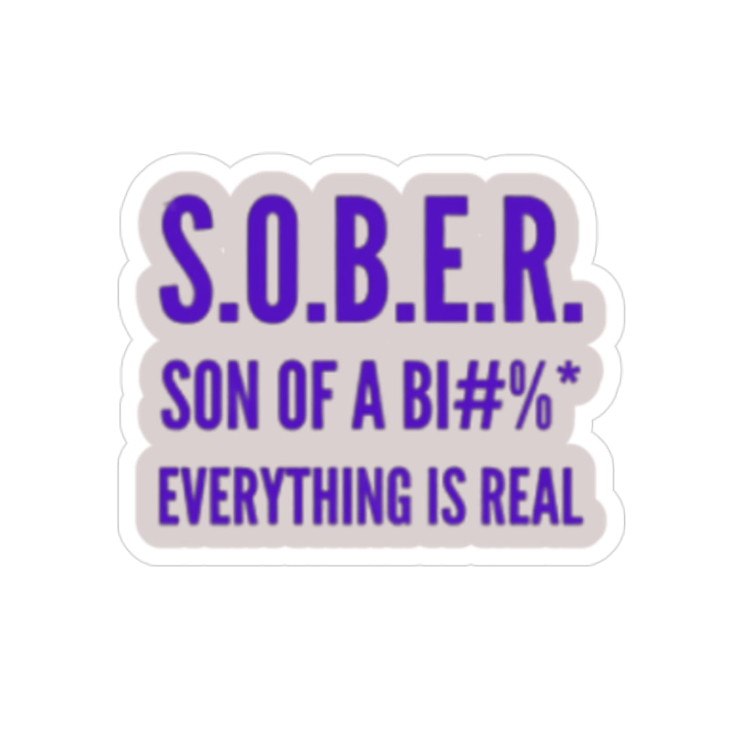 Transparent Outdoor Stickers, Die-Cut, 1pc