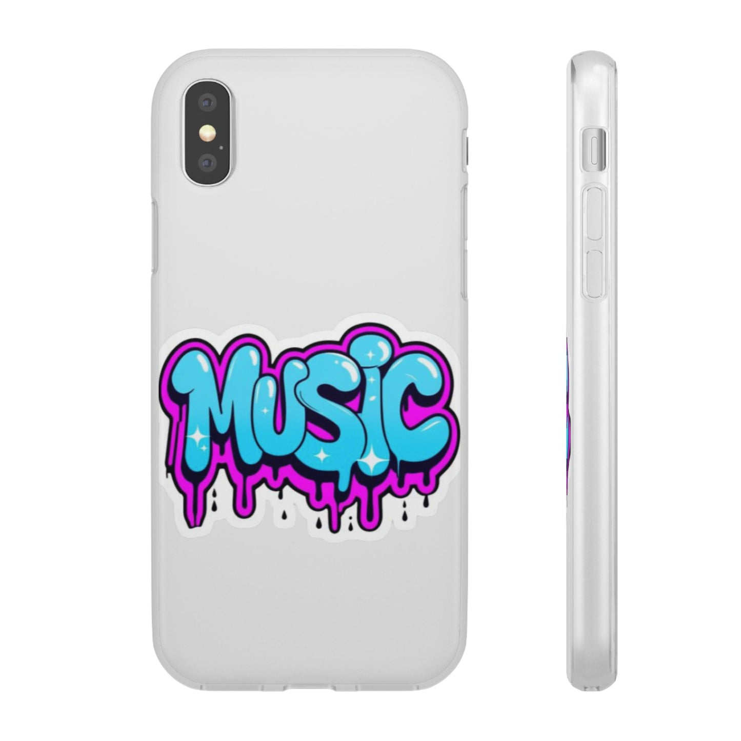 Music Graffiti Phone Case — Trendy Flexible Protective Cover