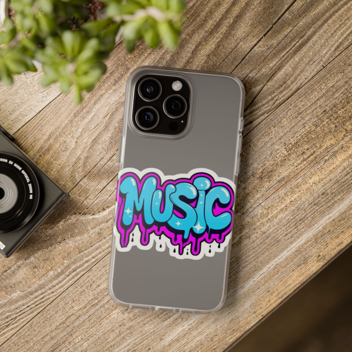 Music Graffiti Phone Case — Trendy Flexible Protective Cover