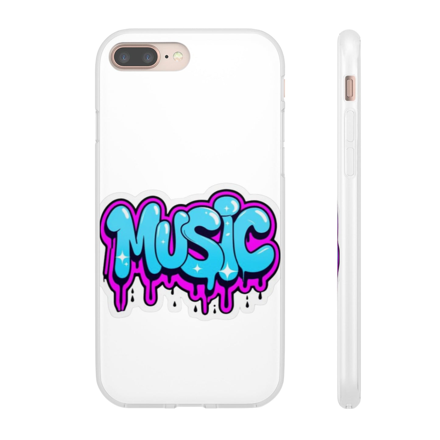 Music Graffiti Phone Case — Trendy Flexible Protective Cover