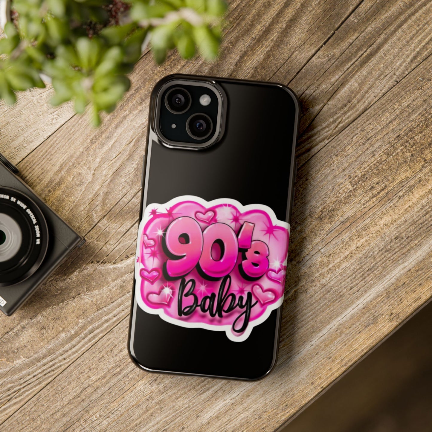 Impact-Resistant Case — "90's Baby" Pink Retro Graphic