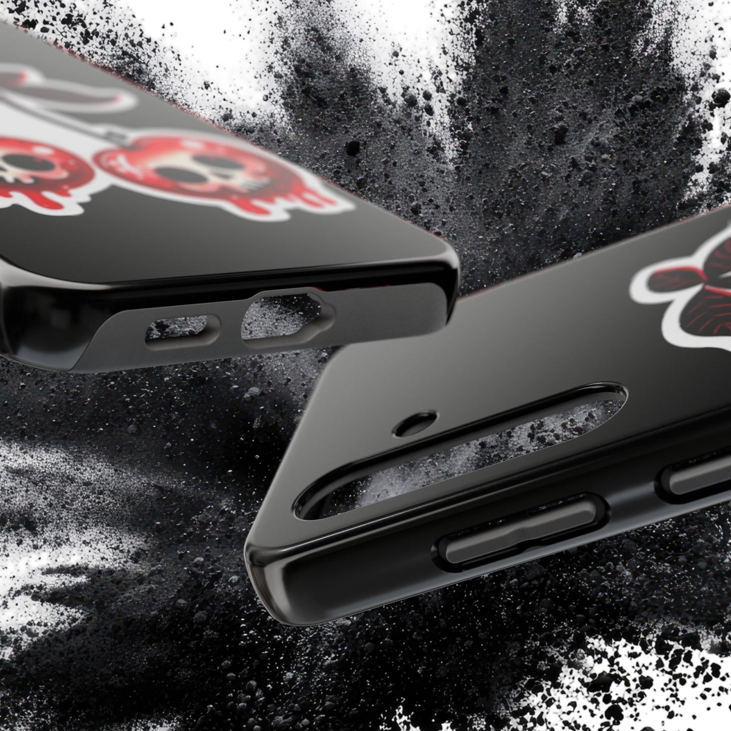 Tough Phone Case — Dripping Skull Cherries Graphic