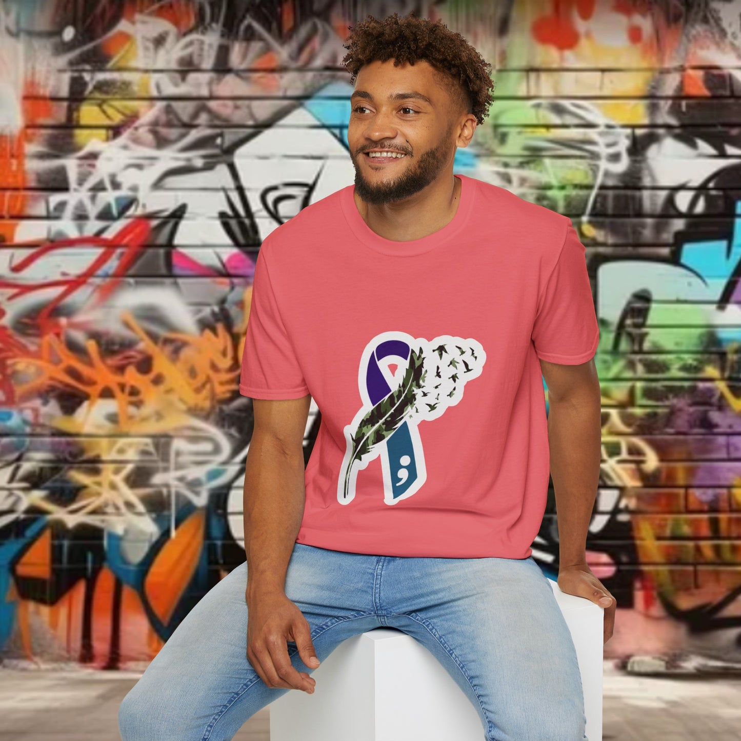 Suicide Awareness Unisex Softstyle T-Shirt (men’s)