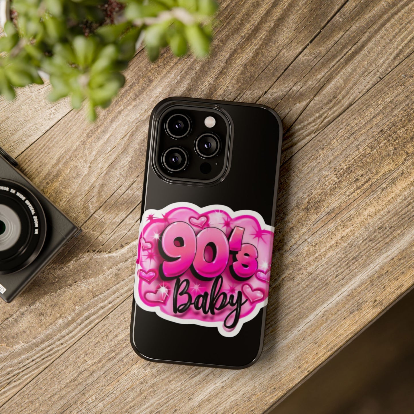Impact-Resistant Case — "90's Baby" Pink Retro Graphic