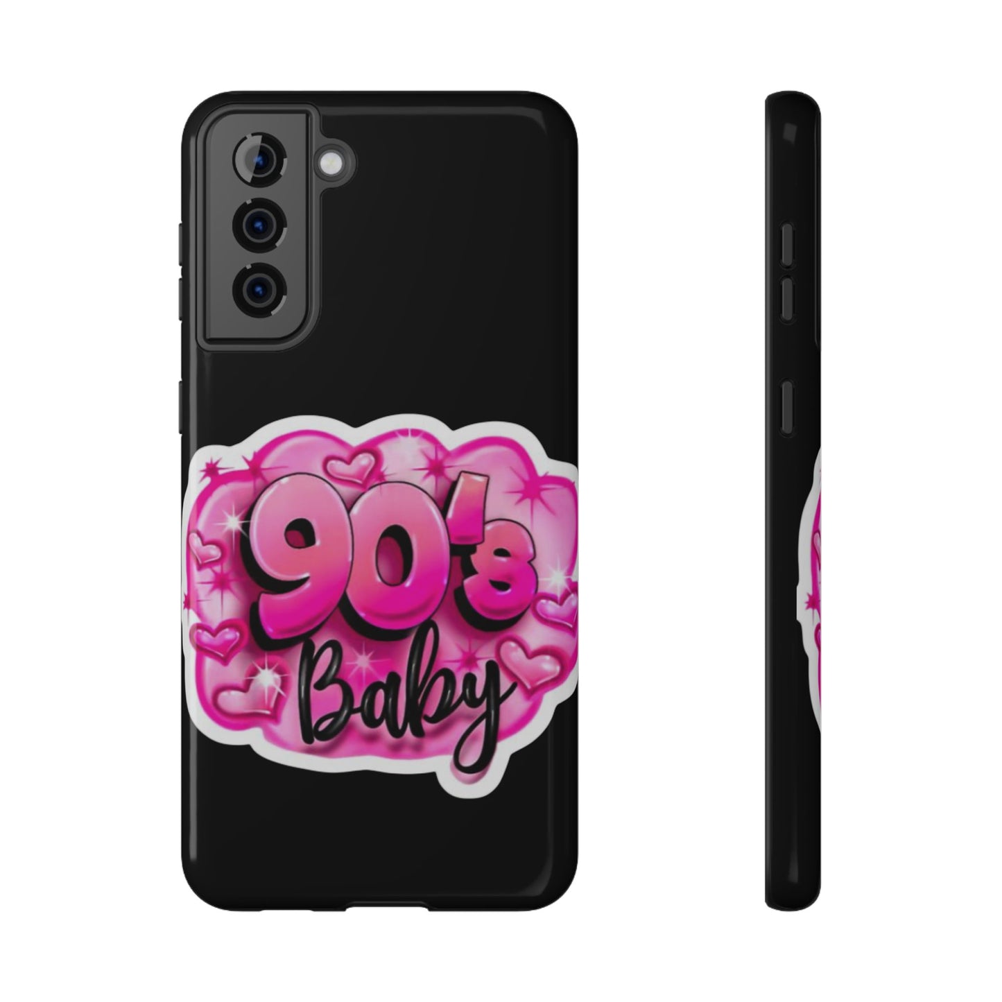 Impact-Resistant Case — "90's Baby" Pink Retro Graphic
