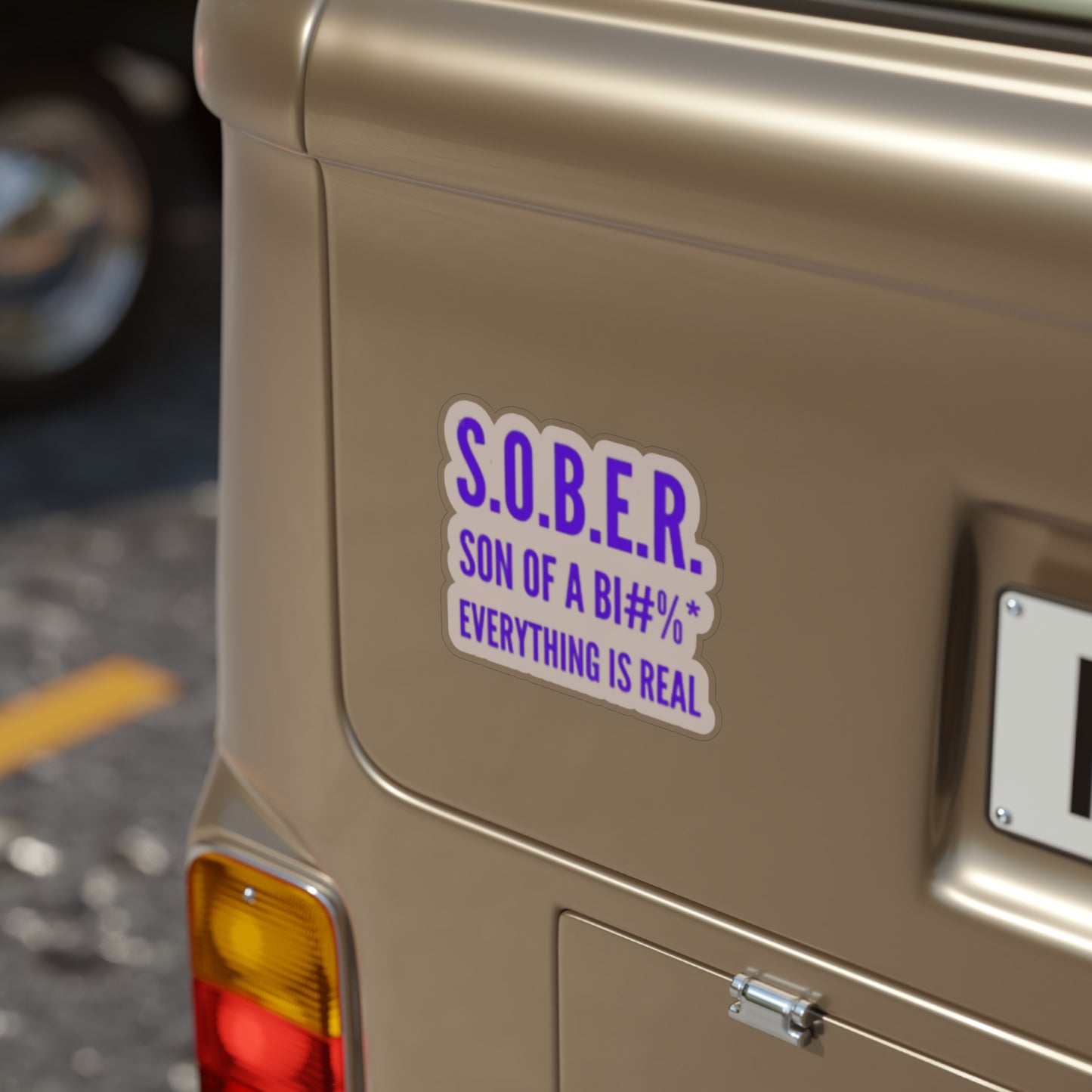 Transparent Outdoor Stickers, Die-Cut, 1pc