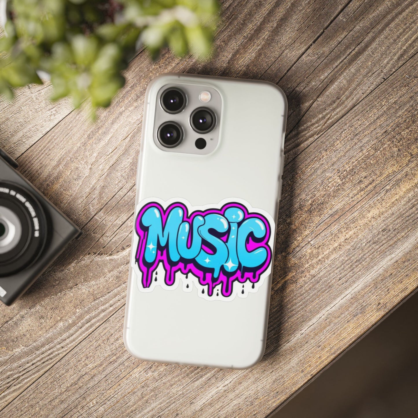 Music Graffiti Phone Case — Trendy Flexible Protective Cover