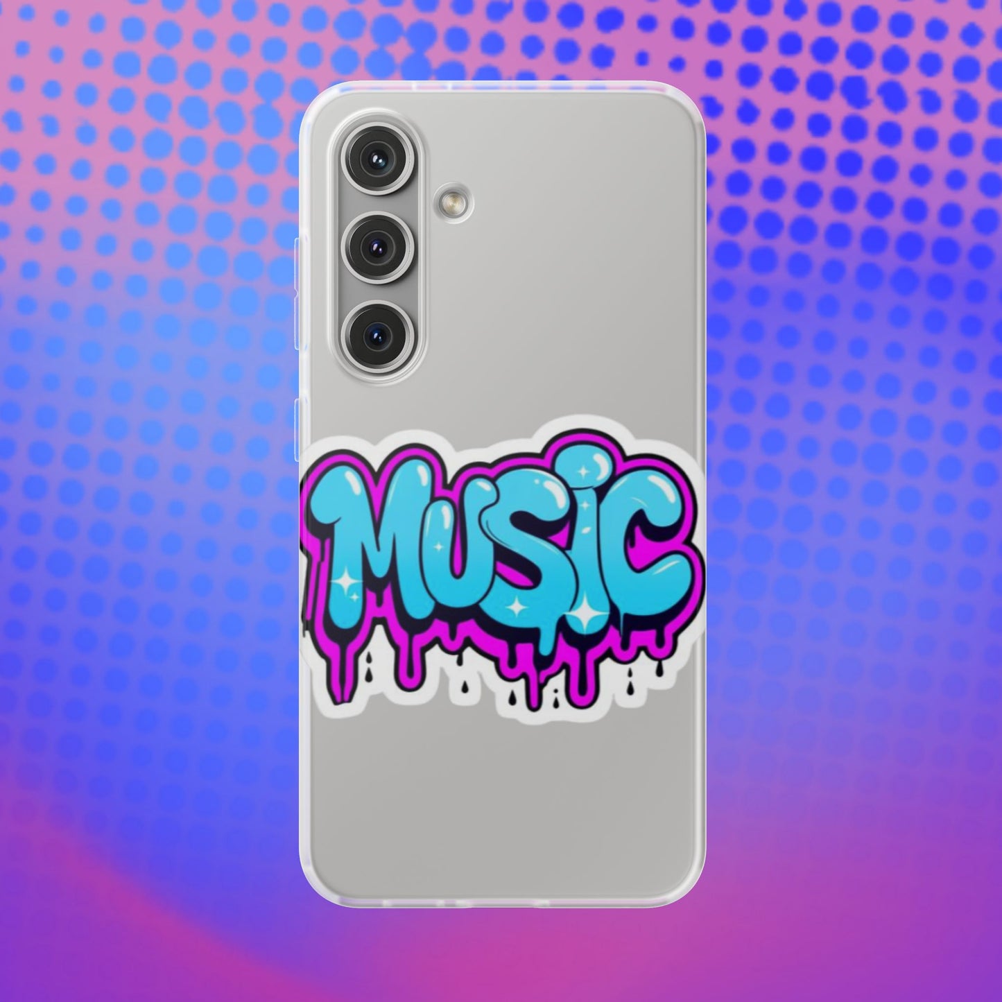 Music Graffiti Phone Case — Trendy Flexible Protective Cover