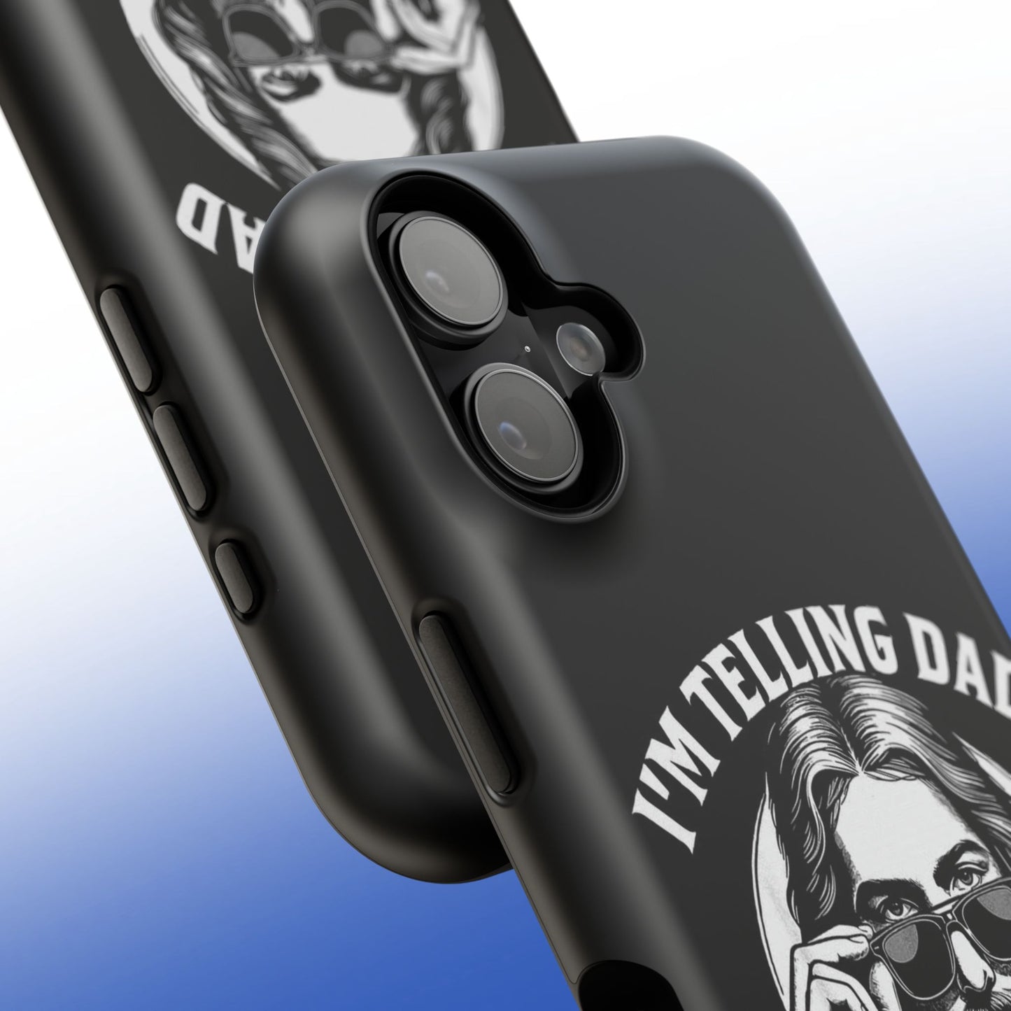 Phone Case — “I’m Telling Dad” Retro Jesus Graphic Impact-Resistant Case