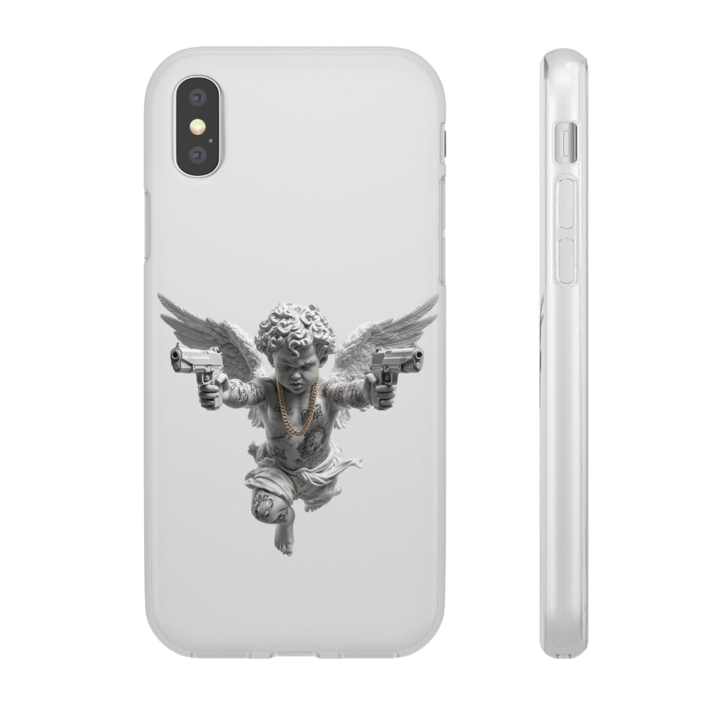 Cherub with Guns Phone Case — Edgy Angel iPhone Case