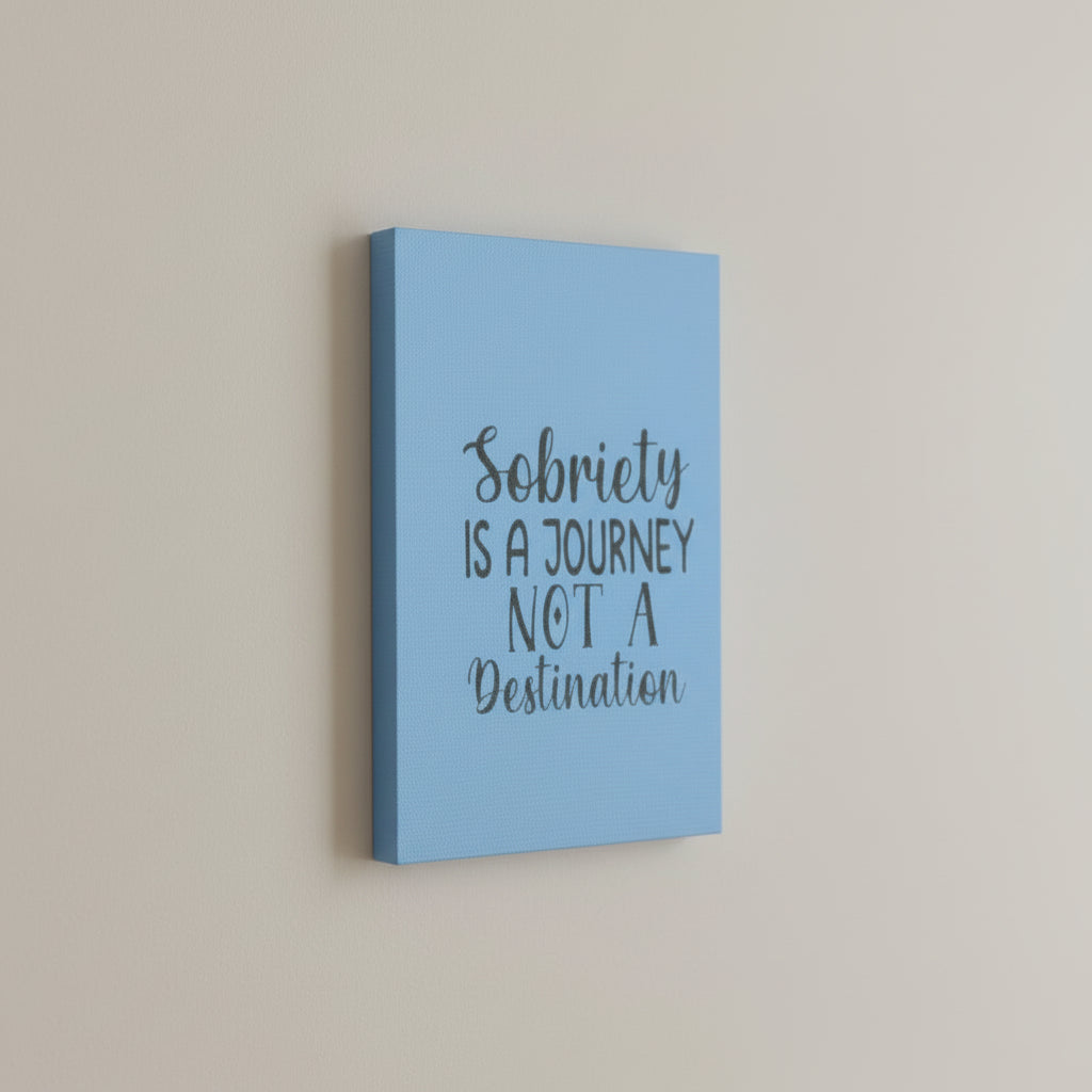 Canvas Tile - Sobriety is a Journey Wall Decor