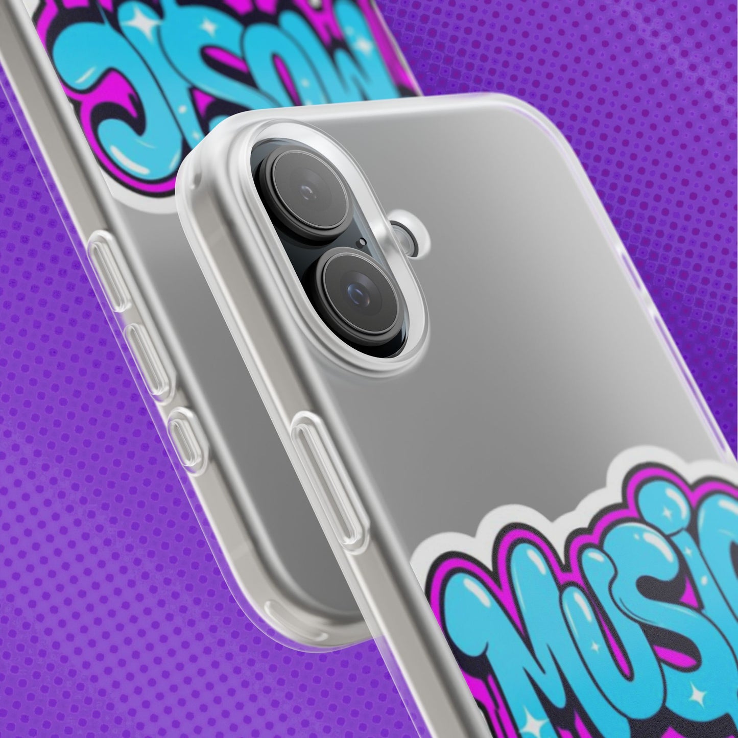 Music Graffiti Phone Case — Trendy Flexible Protective Cover