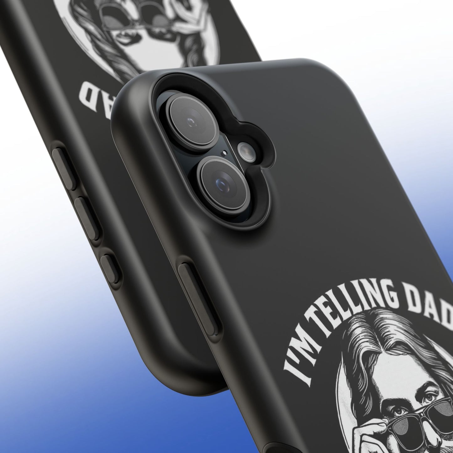 Phone Case — “I’m Telling Dad” Retro Jesus Graphic Impact-Resistant Case