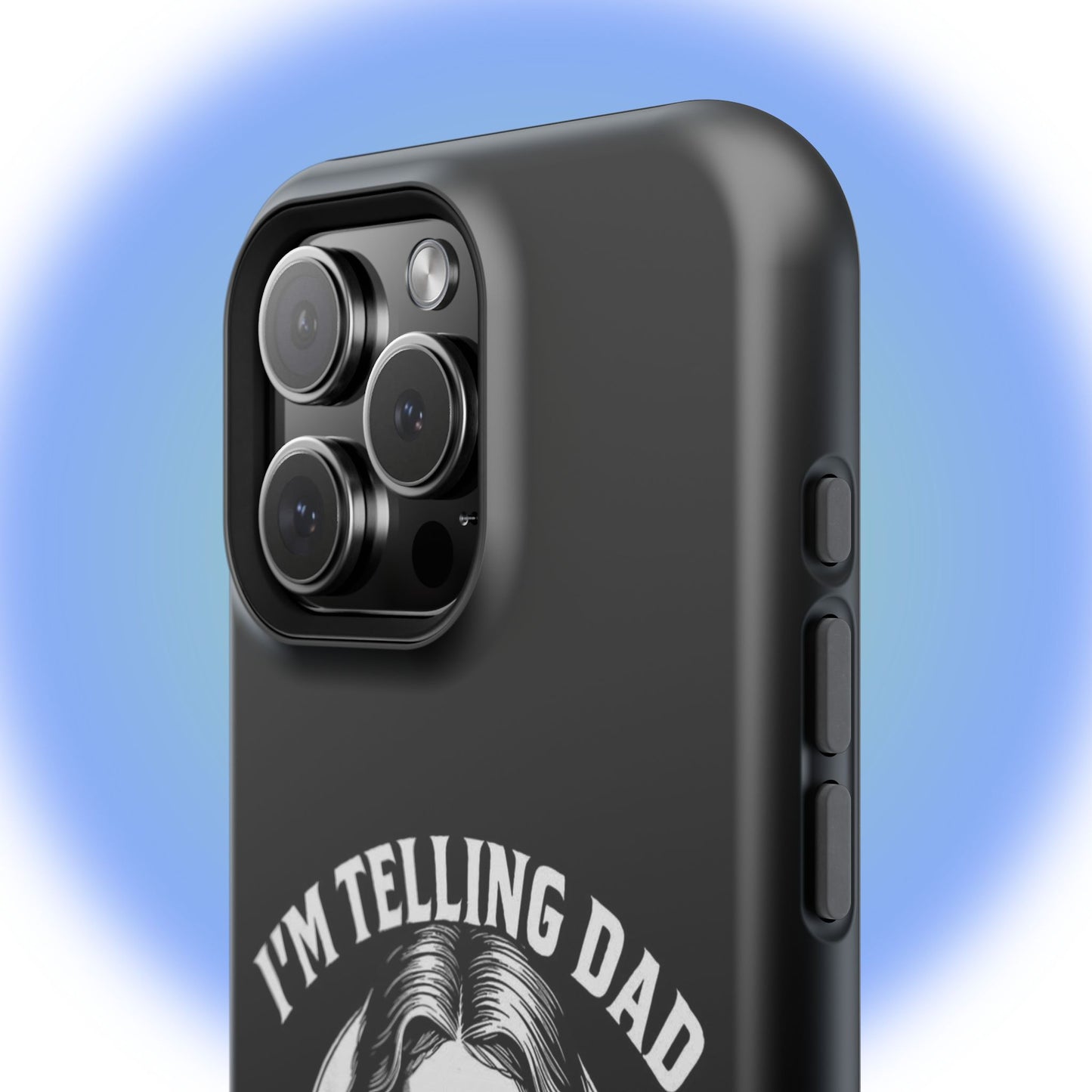 Phone Case — “I’m Telling Dad” Retro Jesus Graphic Impact-Resistant Case