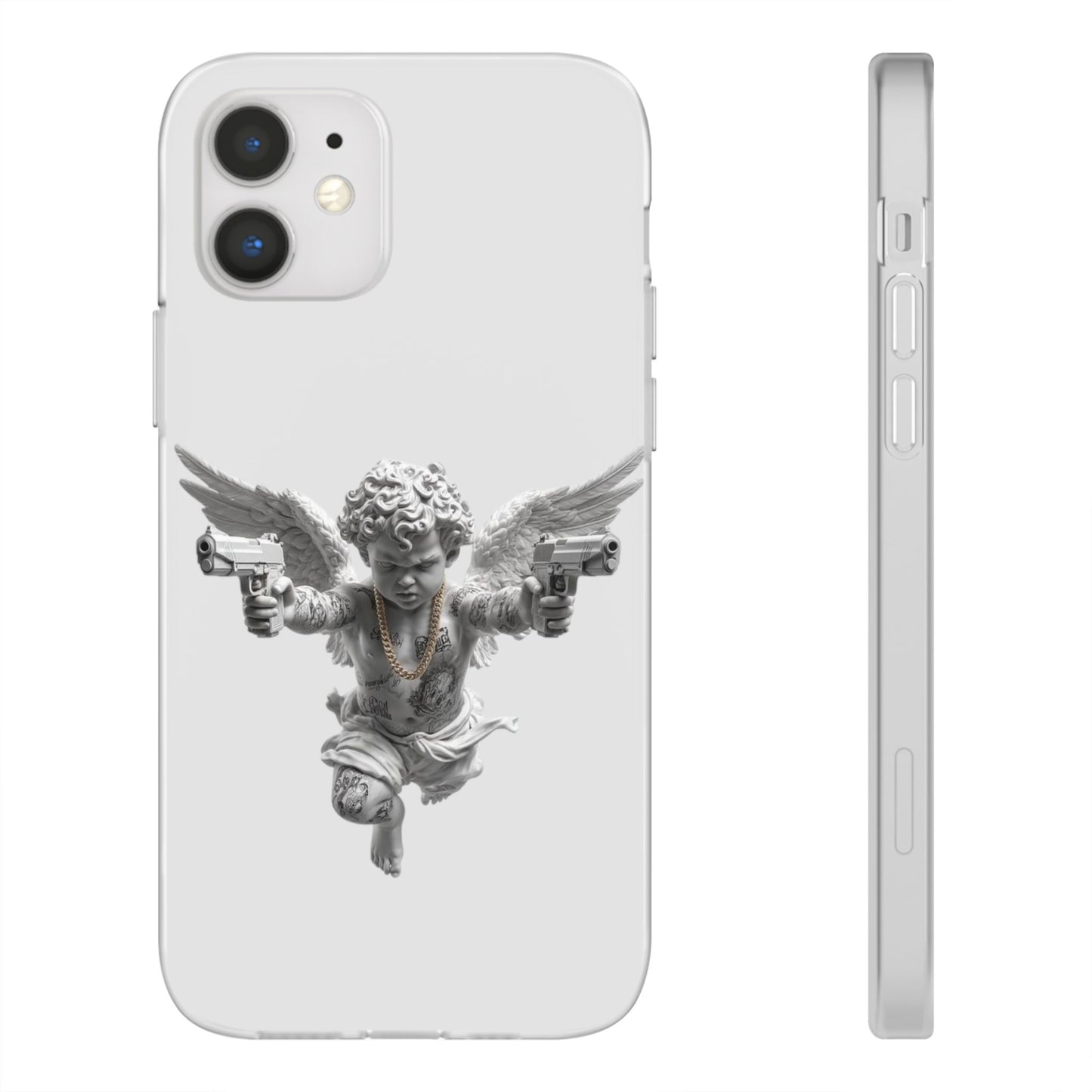 Cherub with Guns Phone Case — Edgy Angel iPhone Case