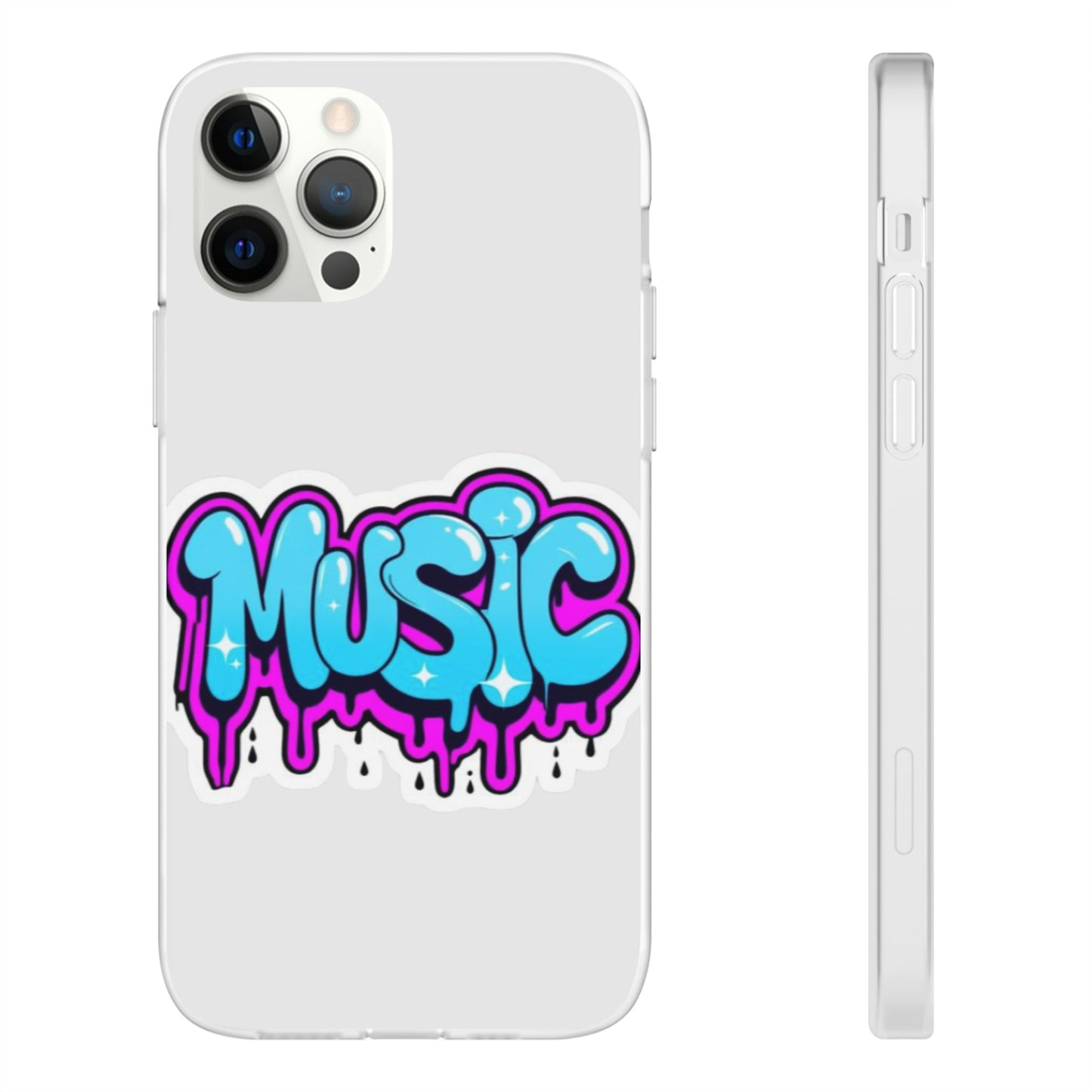 Music Graffiti Phone Case — Trendy Flexible Protective Cover