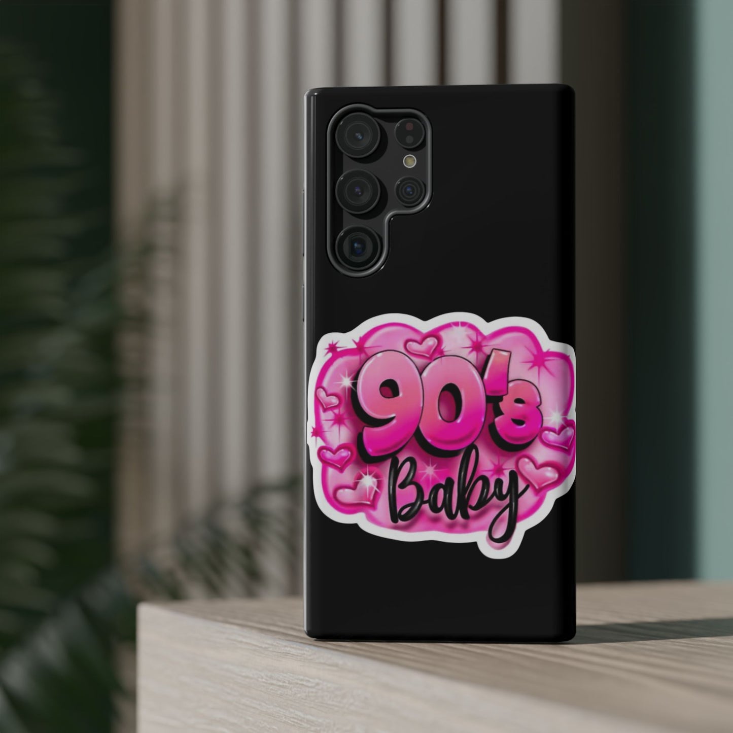 Impact-Resistant Case — "90's Baby" Pink Retro Graphic