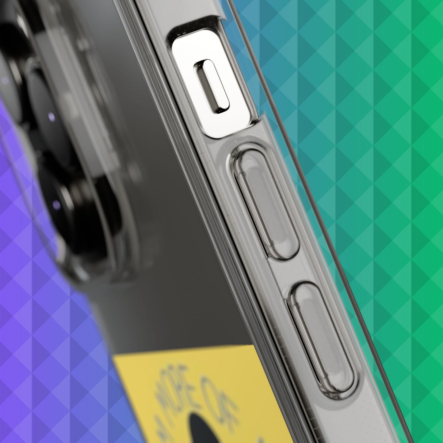 Clear Phone Case — "I'm More of an Indoor Kid" Cartoon Design