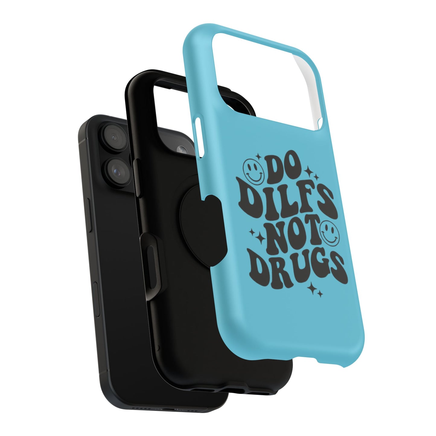 Phone Case — "Do Dilfs Not Drugs" Retro Smiley Impact-Resistant Case