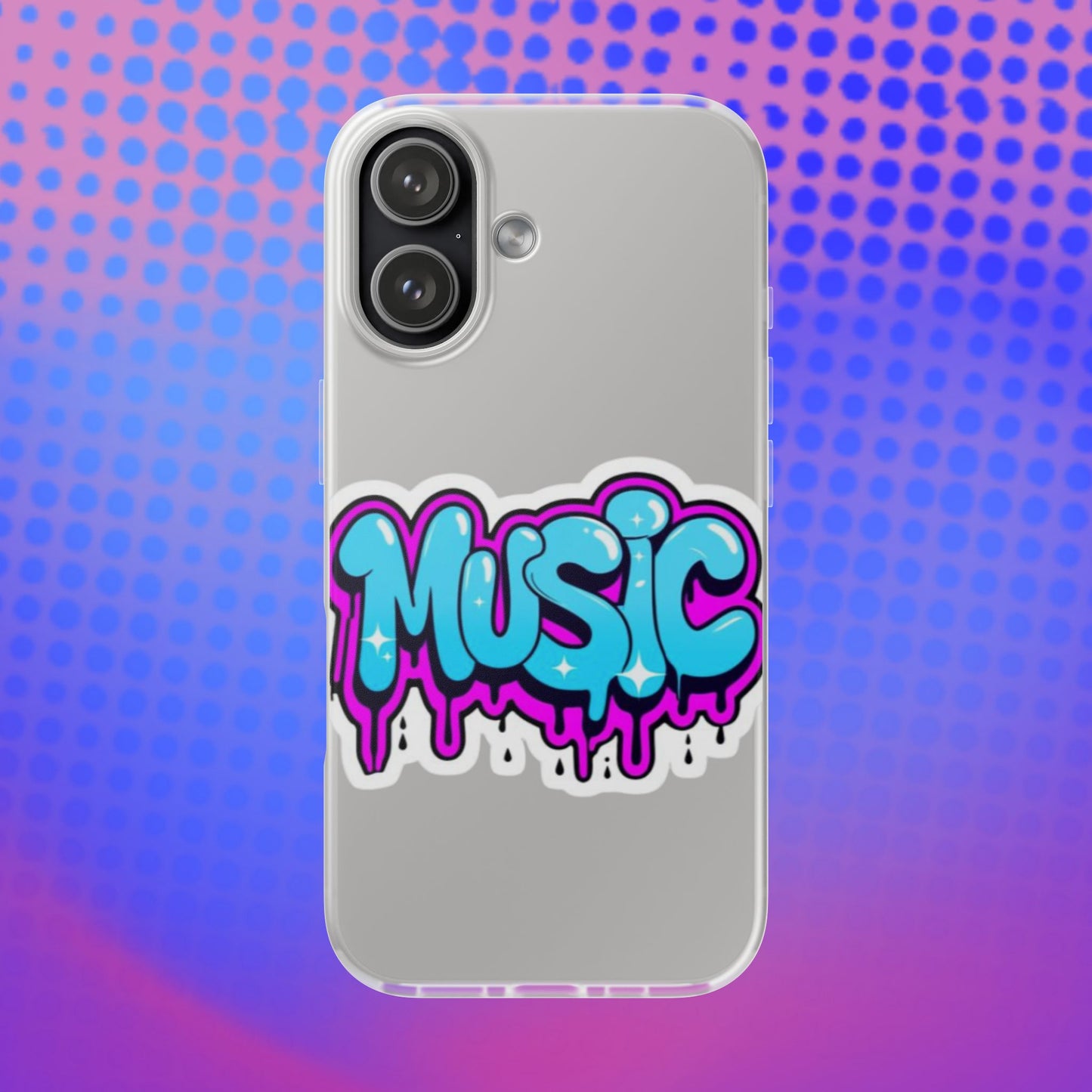 Music Graffiti Phone Case — Trendy Flexible Protective Cover