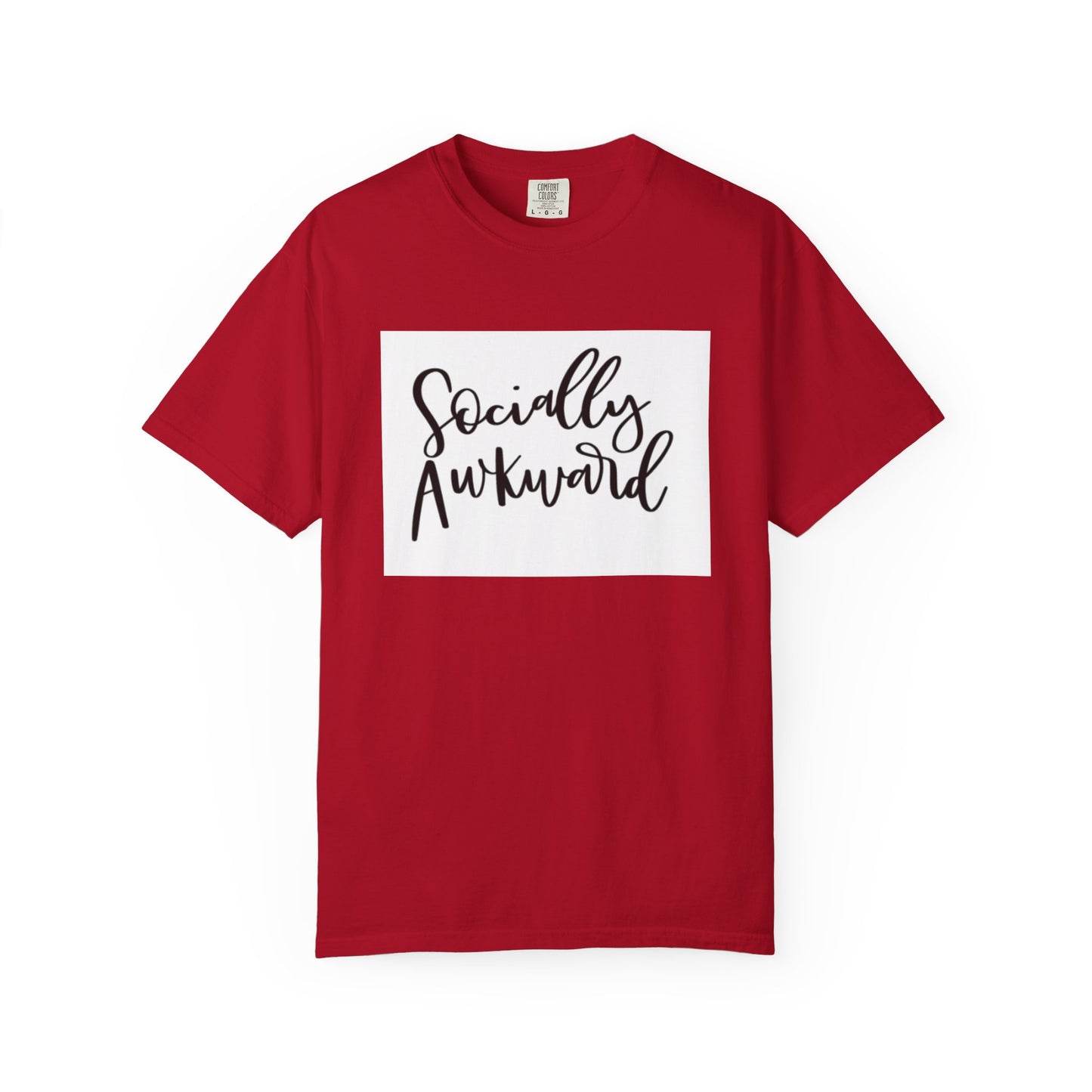 Socially Awkward Unisex Tee, Casual Wear, Gift for Introverts, Funny Shirt, Trendy Fashion