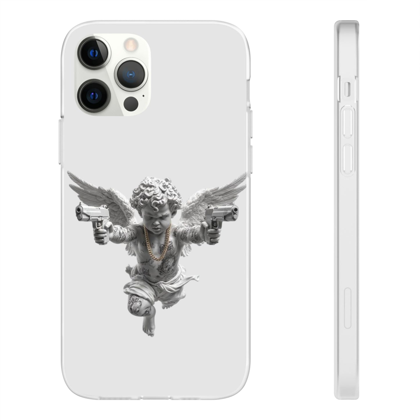 Cherub with Guns Phone Case — Edgy Angel iPhone Case
