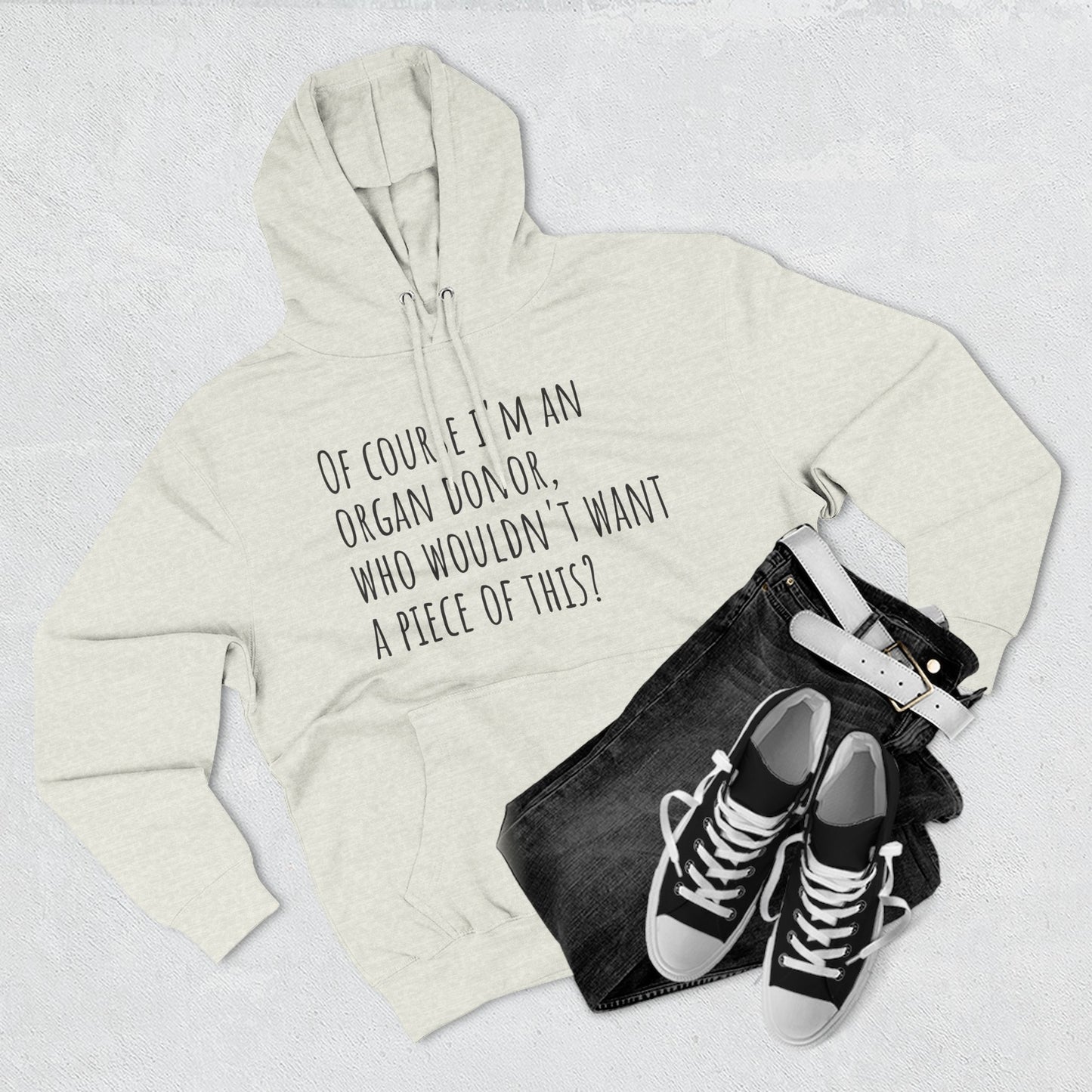 Organ Donor Fleece Hoodie - Funny Gift for Medical Professionals, Casual Wear, Unique Sweatshirt for Fundraisers, Healthcare Apparel