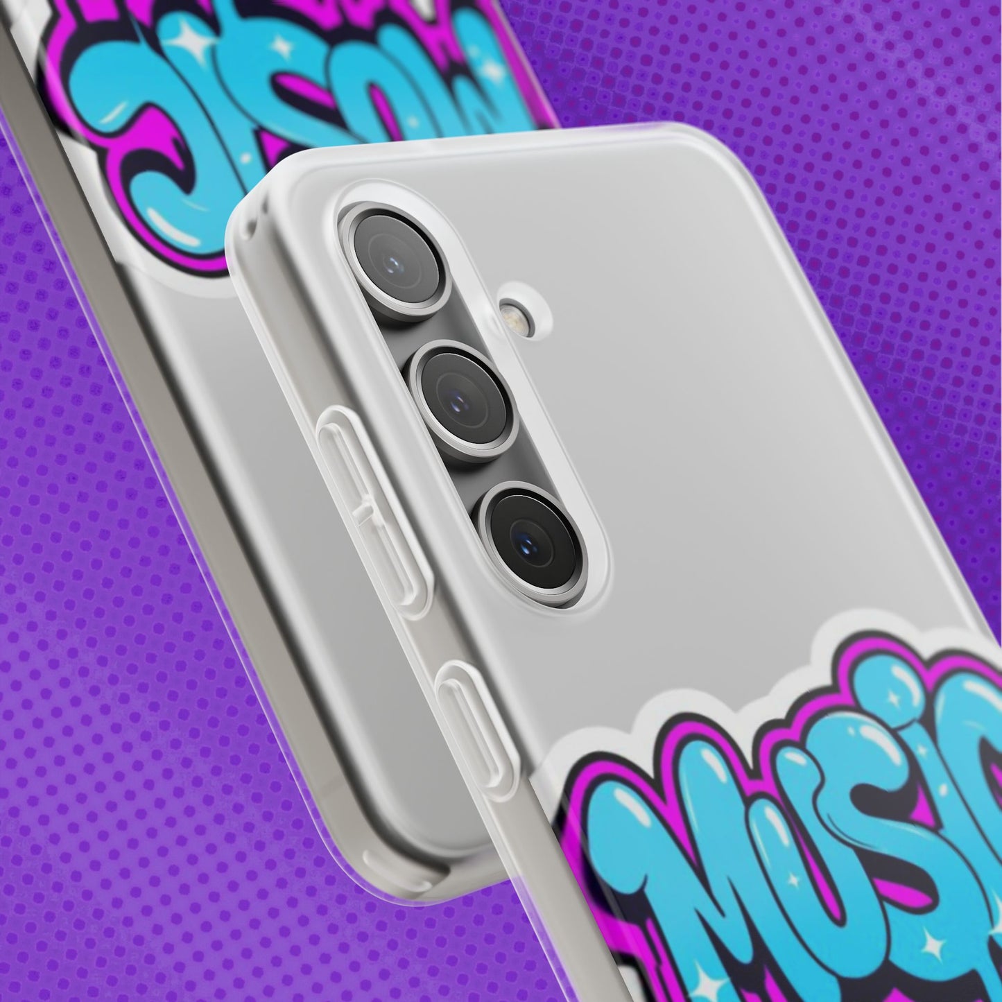 Music Graffiti Phone Case — Trendy Flexible Protective Cover